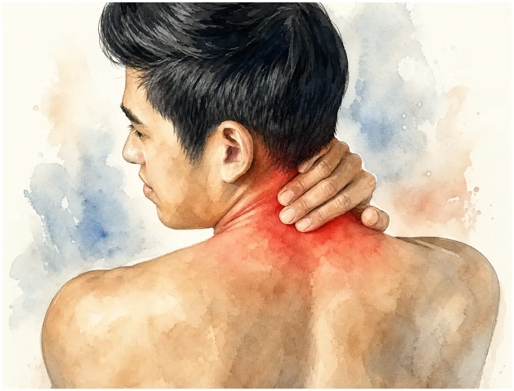 Neck pain from cervical spondylosis