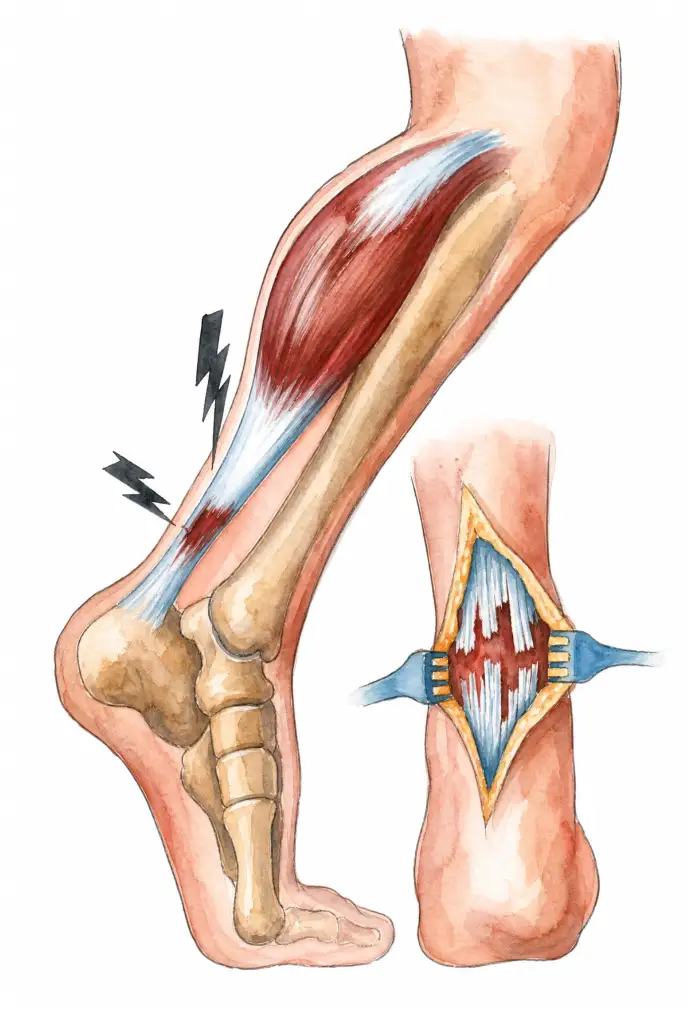 Ruptured Achilles tendon