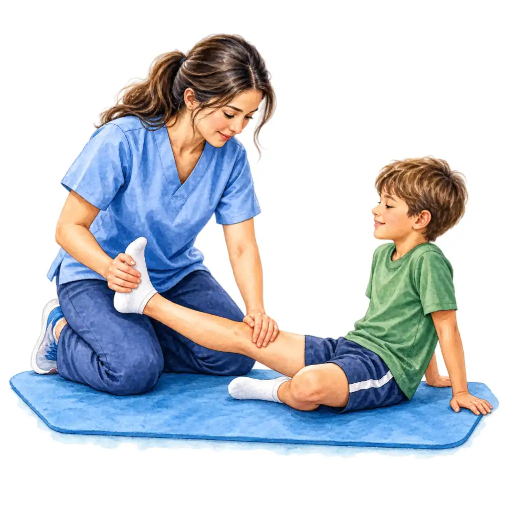 Physiotherapy is the foundation. Stretching keeps the muscles long so they do not shorten into fixed contractures.