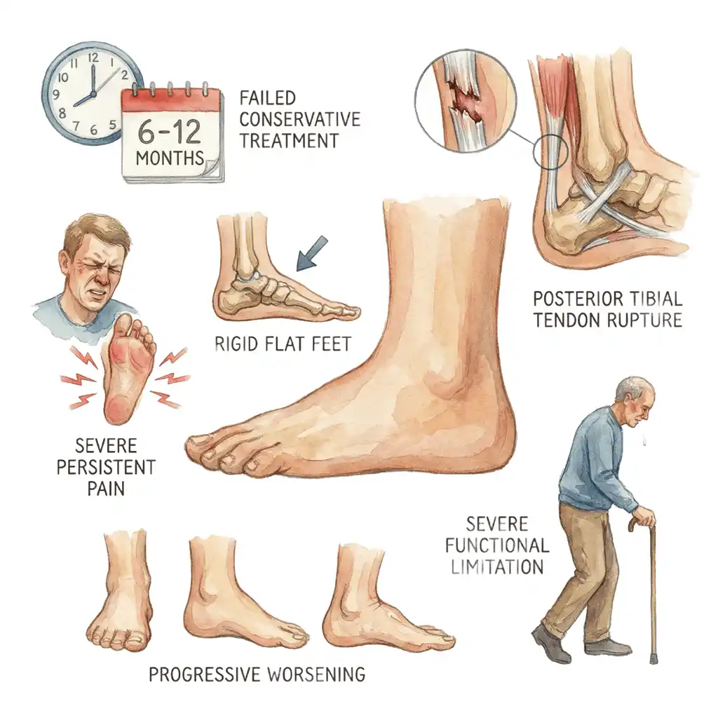 Flat foot surgical indication criteria when surgery is needed Dr Gaurav Jain Indore