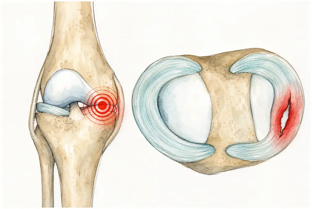 Torn meniscus of the knee