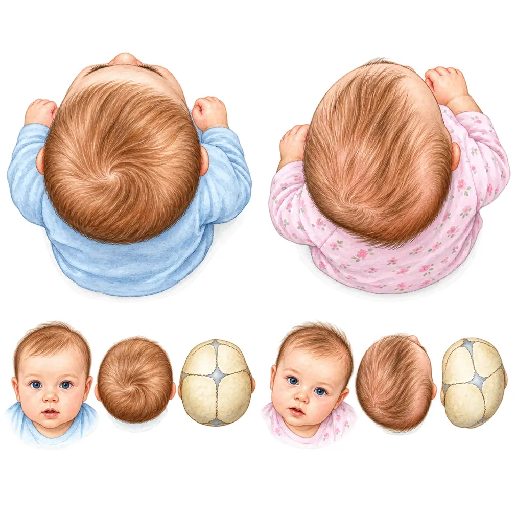 A baby’s skull is soft. Lying always the same way flattens that side of the head, and in time the face itself grows unevenly. That is why it must not wait.