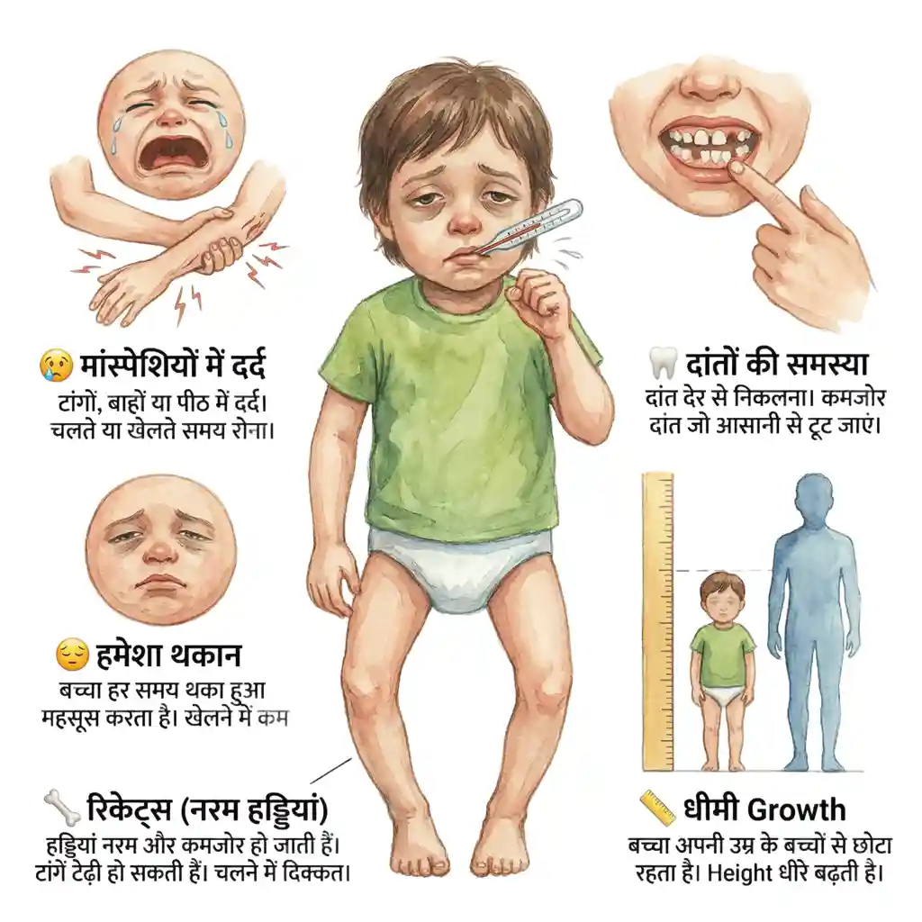 Vitamin D3 deficiency Symptoms
